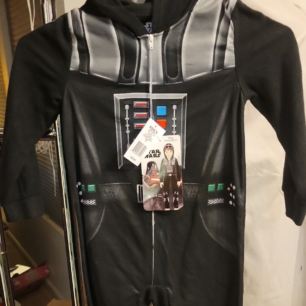 Star Wars Black and Silver Character Onesie